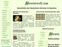 Tablet Screenshot of literaturwelt.com