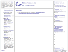 Tablet Screenshot of literaturwelt.de